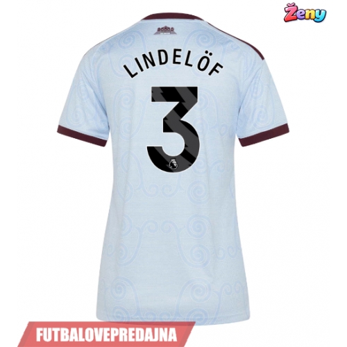 Lacne Ženy Futbalové dres Aston Villa Victor Lindelof #3 2026-27 Krátky Rukáv - Tretina